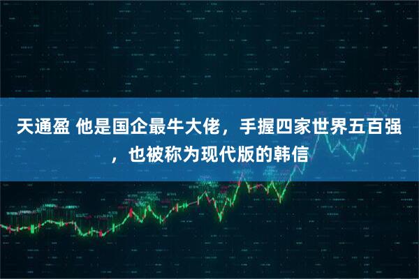 天通盈 他是国企最牛大佬，手握四家世界五百强，也被称为现代版的韩信